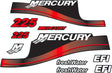 Mercury 225 HP Outboards Motor Top Cowl Cove Decal Set 824105A02, 855405A03, 824105A00, 855405A00 - SOXA Marine