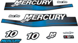 Mercury Marine 10 HP Outboards Motor Top Cowl Cove Decal Sticker Kit 803178A00 803179A00 - SOXA Marine