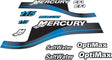 Mercury Marine 115 HP Outboards Motor Top Cowl Cove Decal Sticker Set 881649A01, 881649A05, 891814A04, 881840A05, 37 - 881649A01, 823407A00, 803165A00, 804685A00 - SOXA Marine