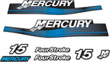 Mercury Marine 15 HP Outboards Motor Top Cowl Cove Decal Sticker Set 826305A01 13478A00, 802739A00, 37 - 859267 - 5 - SOXA Marine