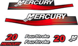 Mercury Marine 20 HP Outboards Motor Top Cowl Cove Decal Sticker Set 824091A00, 859256 - SOXA Marine