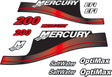 Mercury Marine 200 HP Outboards Motor Top Cowl Cove Decal Sticker Set 855412A00，812563A00，855410A00 - SOXA Marine