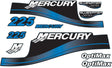 Mercury Marine 225 HP Outboards Motor Top Cowl Cove Decal Set 824105A00, 859276A03, 855408A00 - SOXA Marine