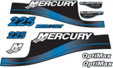 Mercury Marine 225 HP Outboards Motor Top Cowl Cove Decal Set 824105A00, 859276A03, 855408A00 - SOXA Marine