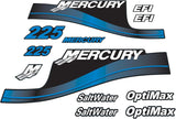 Mercury Marine 225 HP Outboards Motor Top Cowl Cove Decal Sticker Set 824105A00，855408A00，824105A02 - SOXA Marine