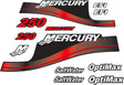 Mercury Marine 250 HP Outboards Motor Top Cowl Cove Decal Sticker Set 809167A03 - SOXA Marine