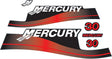 Mercury Marine 30 HP Outboards Motor Top Cowl Cove Decal Sticker Set 803640A00, 897510A01, 82409316 - SOXA Marine