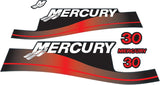 Mercury Marine 30 HP Outboards Motor Top Cowl Cove Decal Sticker Set 803640A00, 897510A01, 82409316 - SOXA Marine