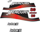 Mercury Marine 30 HP Outboards Motor Top Cowl Cove Decal Sticker Set 803640A00, 897510A01, 82409316 - SOXA Marine