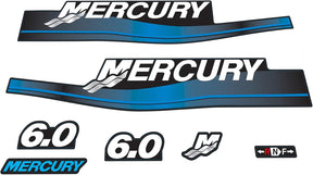 Mercury Marine 6 HP Outboards Motor Top Cowl Cove Decal Sticker Set 808522A00, 808522A96, 808522A94, 804769A00, 37 - 808522A96, 37 - 808522A94 - SOXA Marine