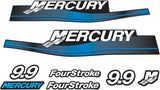 Mercury Marine 9.9 HP Outboards Motor Top Cowl Cove Decal Sticker Set 826335A00, 12836A00, 803158A00, 895197A05 - SOXA Marine