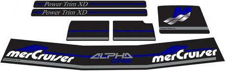 Mercury MerCruiser Stern Drive Engine Decals Sticker Kit Set 861431A98 Fit Alpa One Gen Two - SOXA Marine