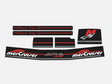 Mercury MerCruiser Stern Drive Engine Red Decals Sticker Kit Set 861431A98 Fit Alpa One Gen Two - SOXA Marine
