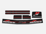 Mercury MerCruiser Stern Drive Engine Red Decals Sticker Kit Set 861431A98 Fit Alpa One Gen Two - SOXA Marine