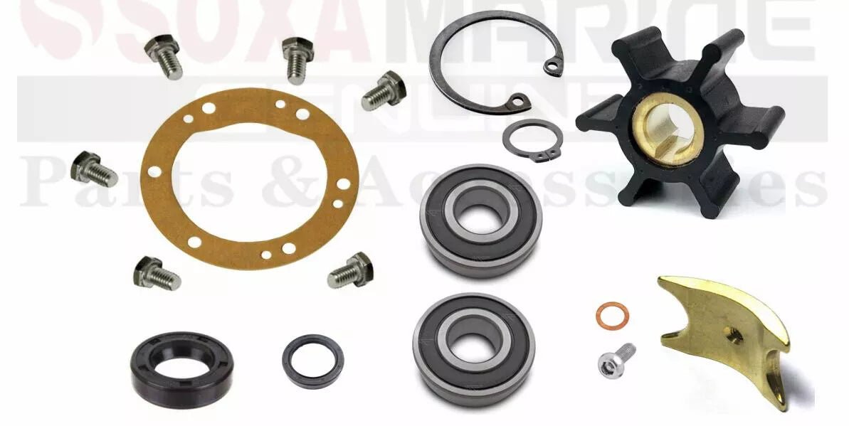 Sea Water Pump Repair Kit for Yanmar Marine 3GM 3GMF 3GM30F With 70mm OD Gasket - SOXA Marine