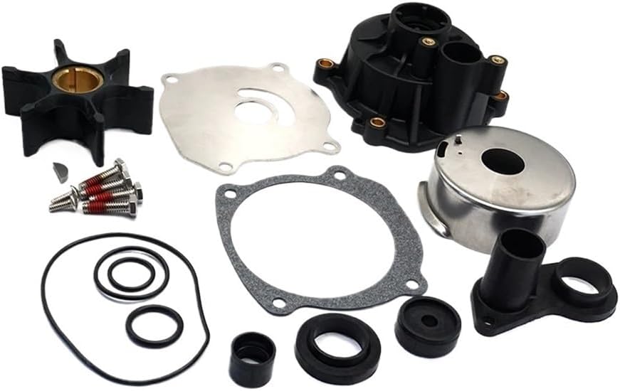 Soxa Marine 0395073 Outboard Water Pump Impeller Repair Service Kit for Johnson Evinrude OMC Outboards 85 - 235 HP Boat Motor Engine Replace Sierra Marine 18 - 3393 395073 - SOXA Marine