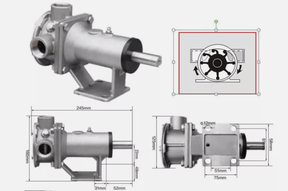 Soxa Marine 1 - 1/4" Flexible Impeller Stainless steel General Multi - Purpose Pump - SOXA Marine