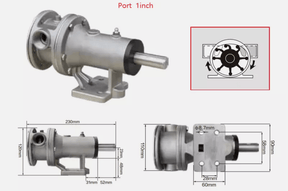 Soxa Marine 1" Flexible Impeller Stainless steel General Multi - Purpose Pump - SOXA Marine