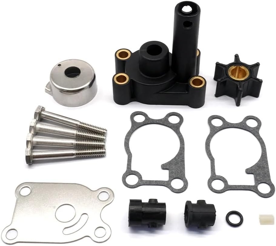 Soxa Marine 396644 Outboard Water Pump Impeller Repair Service Kit for Johnson Evinrude OMC Outboards 4 4.5 5 6 7.5 8 HP Boat Motor Engine Replace Sierra 18 - 4529 765603 389844 - SOXA Marine