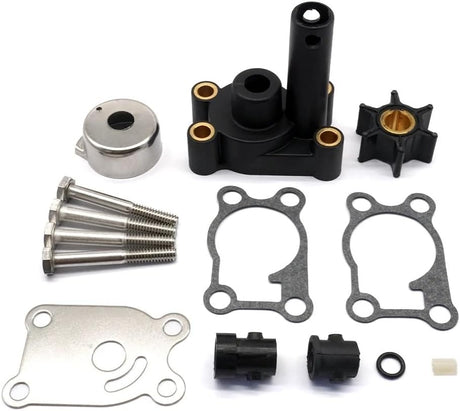 Soxa Marine 396644 Outboard Water Pump Impeller Repair Service Kit for Johnson Evinrude OMC Outboards 4 4.5 5 6 7.5 8 HP Boat Motor Engine Replace Sierra 18 - 4529 765603 389844 - SOXA Marine