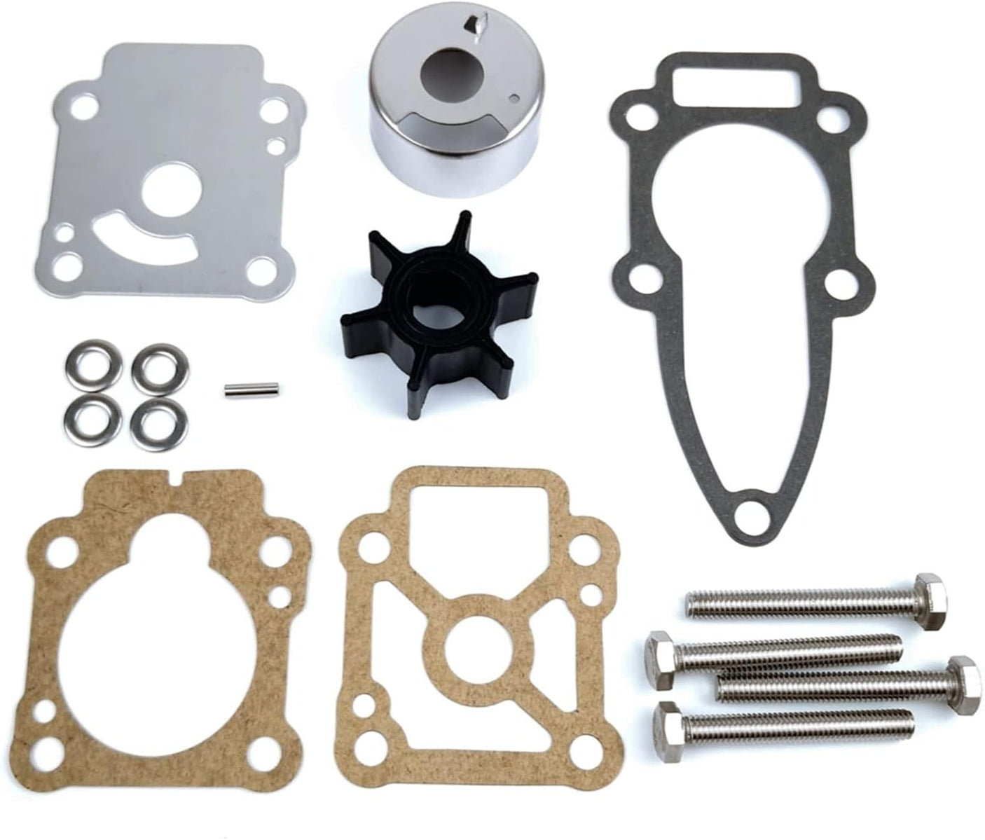 Soxa Marine 3B2 - 87322 - 0 3B2 - 87322 - 1 Nissan Tohatsu Outboard Water Pump Impeller Rebuild Service Kit for Outboards 8 9.8 9.9 HP Boat Motor Engine 3B2 - 87322 - 2 - SOXA Marine