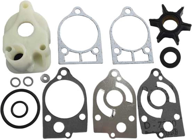 Soxa Marine 46 - 60366A1, 46 - 60366Q1 Water Pump Impeller Repair Kit for Mercury Mariner 30 35 40 45 50 60 65 70 HP Boat Motor Engine 46 - 60366T1, 46 - 77516A3 - SOXA Marine