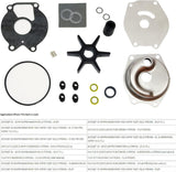 Soxa Marine 46 - 99157A02 46 - 99157T2 Water Pump Impeller Repair Kit for Mercury Mariner 9.9 15 18 20 25 HP Boat Motor Engine 85098A2, 99157A2, 99157T2 - SOXA Marine