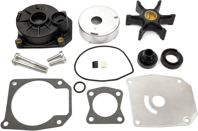 Soxa Marine 5000308 Outboard Water Pump Impeller Repair Service Kit for Johnson Evinrude OMC Outboards 40 45 50 55 60 65 70 HP Boat Motor Engine Replace 0438593 0769459 0437772 0437771 - SOXA Marine