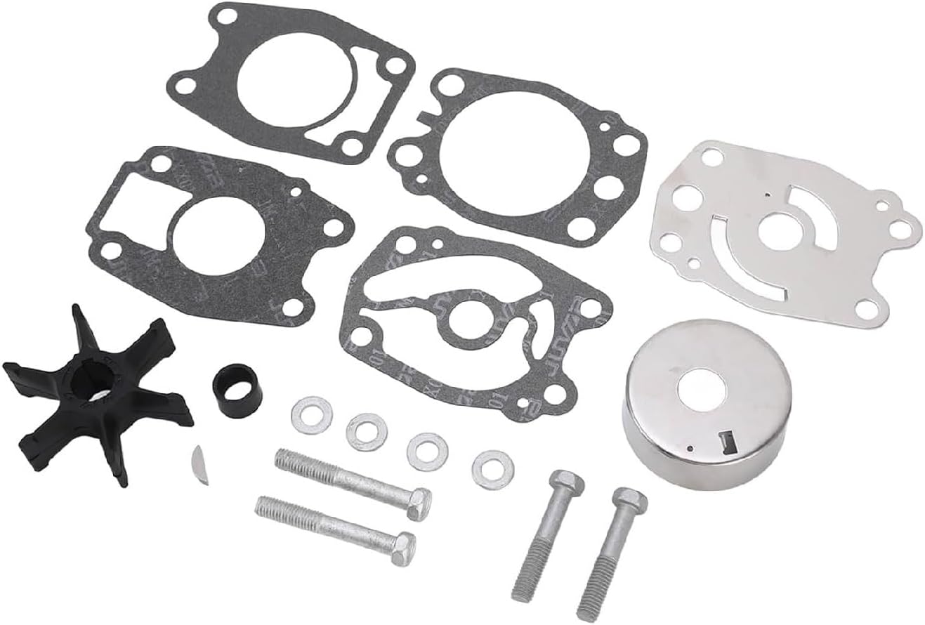 Soxa Marine 6F5 - W0078 - 00, 6F5 - W0078 - A0 Water Pump Impeller Service Kit for Yamaha Outboards 2 - Stroke 40 HP Boat Motor Engine 679 - W0078 - 00, 679 - W0078 - 01, 679 - W0078 - A1, 679 - W0078 - A0 - SOXA Marine
