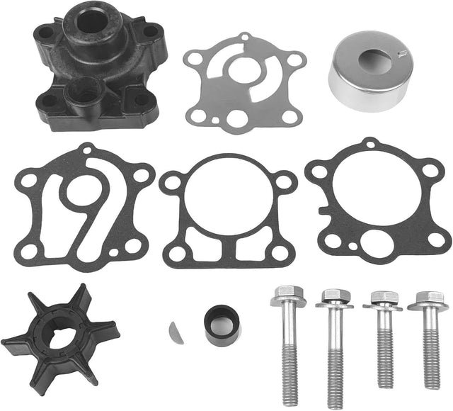 Soxa Marine 6J8 - W0078 - A2 - 00 6J8W0078A200 Water Pump Impeller Repair Kit with Housing for Yamaha Outboards 2 - Stroke 25HP 30HP Boat Motor Engine 6J8 - W0078 - 00 - 00 6J8W00780000 - SOXA Marine