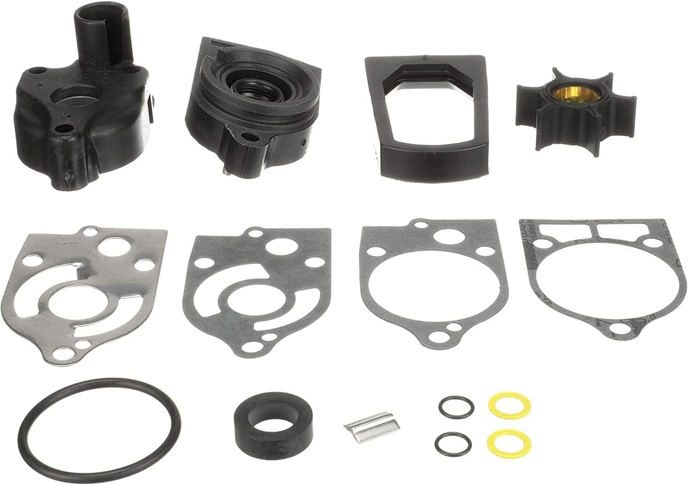 Soxa Marine 77177A3 46 - 77177A3 Water Pump Impeller Repair Kit for Mercury Mariner 30 35 40 45 50 60 65 70 HP Boat Motor Engine 46 - 77177A 3 46 - 73640A2 - SOXA Marine