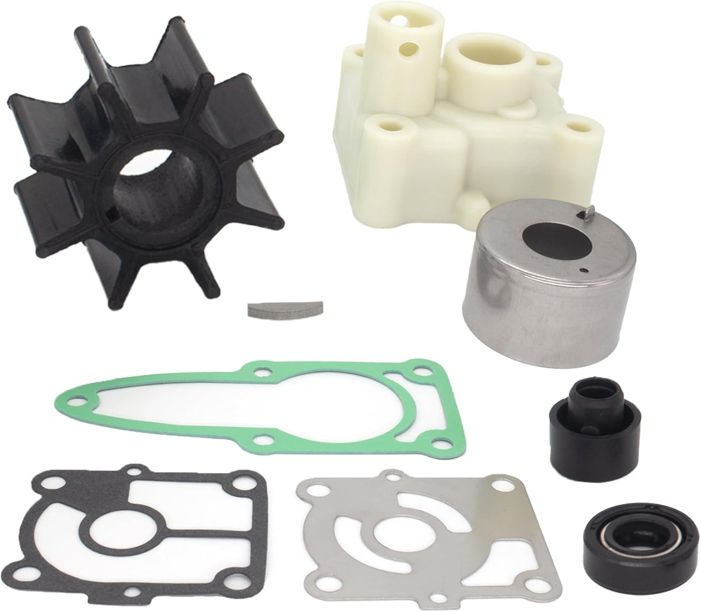 Soxa Marine 8M0135821 Water Pump Impeller Repair Kit without Base for Mercury Mariner 9.9 10 15 20 EFI HP Boat Motor Engine 98 - 8M0135821 8M0137849 8M0135821 8M0134484 46 - 8M0122064 - SOXA Marine