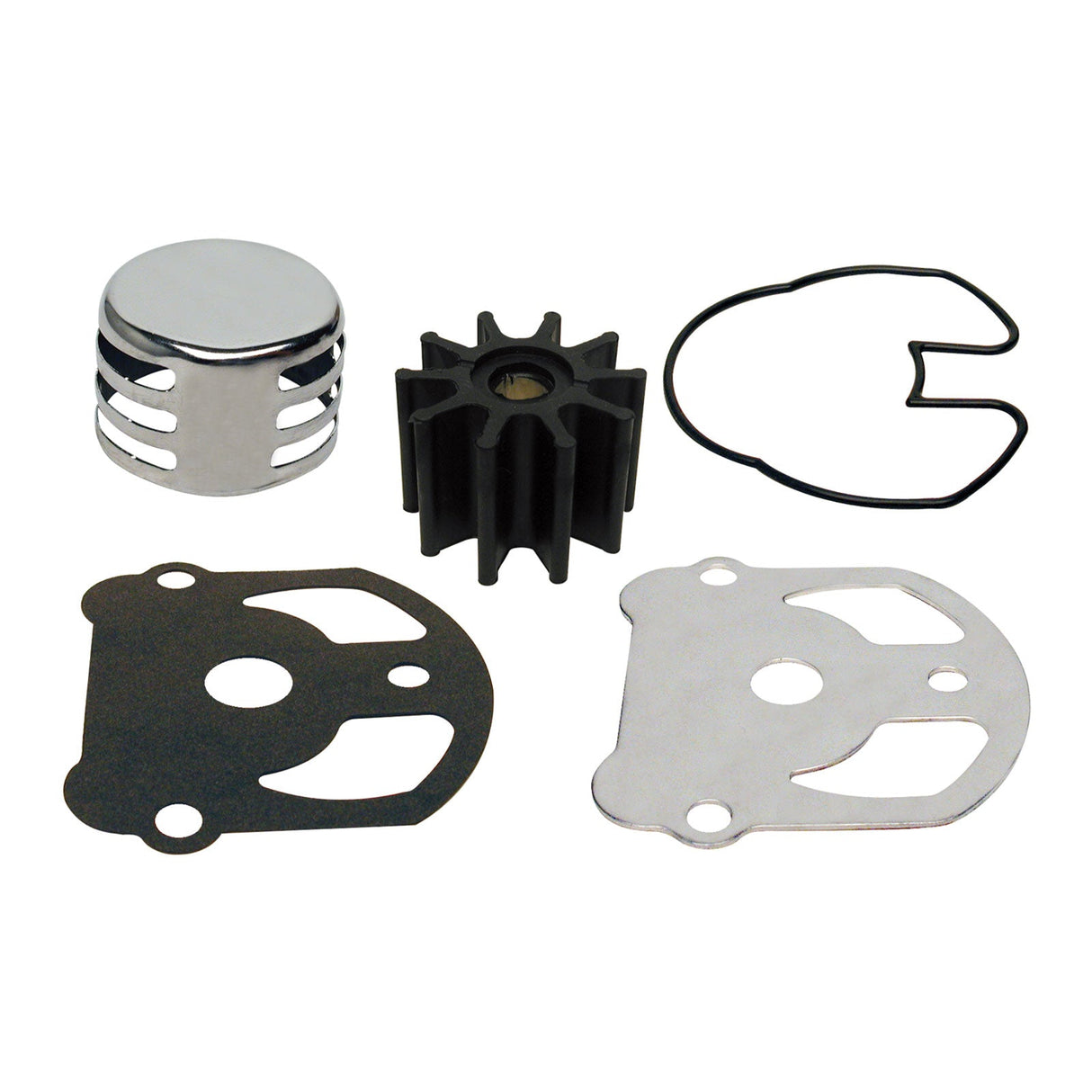 Soxa Marine 984461 Stern Drive Water Pump Impeller Repair Service Kit for OMC Cobra Stern Drive 2.3L 2.5L 3.0L 4.3L 4.6L 5.0L 5.7L 5.8L 7.5L Boat Motor Engine without Housing - SOXA Marine