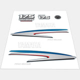 Yamaha Marine 175 HP Outboards Motor Top Cowl Cove Decal Sticker Kit - SOXA Marine