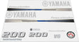 Yamaha Marine 200 HP Outboards Motor Top Cowl Cove Decal Sticker Kit - SOXA Marine
