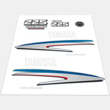 Yamaha Marine 225 HP Outboards Motor Top Cowl Cove Decal Sticker Kit - SOXA Marine