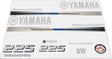 Yamaha Marine 225 HP Outboards Motor Top Cowl Cove Decal Sticker Kit - SOXA Marine