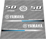 Yamaha Marine 50 HP Outboards Motor Top Cowl Cove Decal Sticker Kit - SOXA Marine