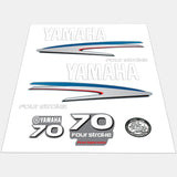 Yamaha Marine 70 HP Outboards Motor Top Cowl Cove Decal Sticker Kit - SOXA Marine