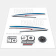 Yamaha Marine 90 HP Outboards Motor Top Cowl Cove Decal Sticker Kit - SOXA Marine